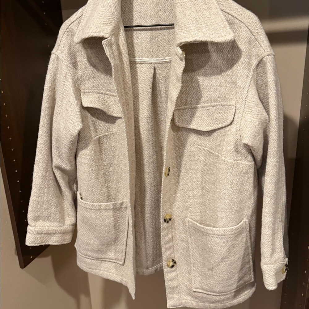ASOS Cream Utility Jacket - Picture 2 of 4
